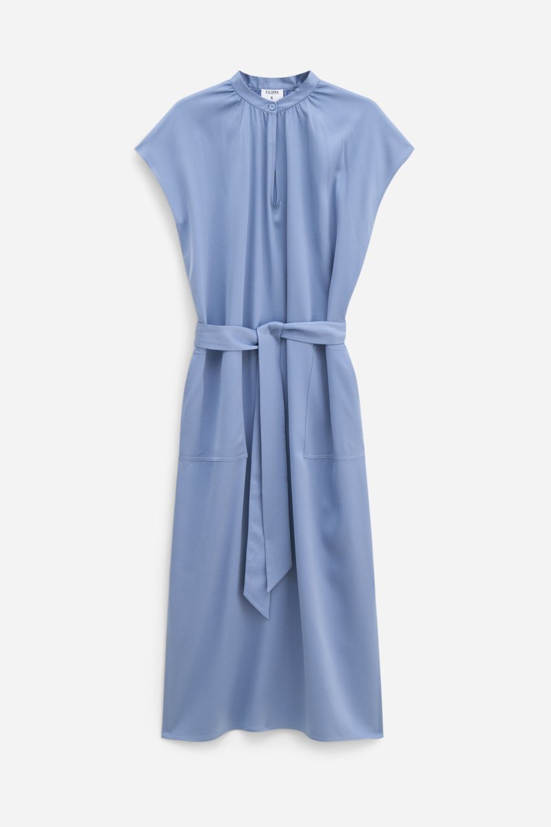 Filippa K – Belted Stand Collar Dress - Image 9
