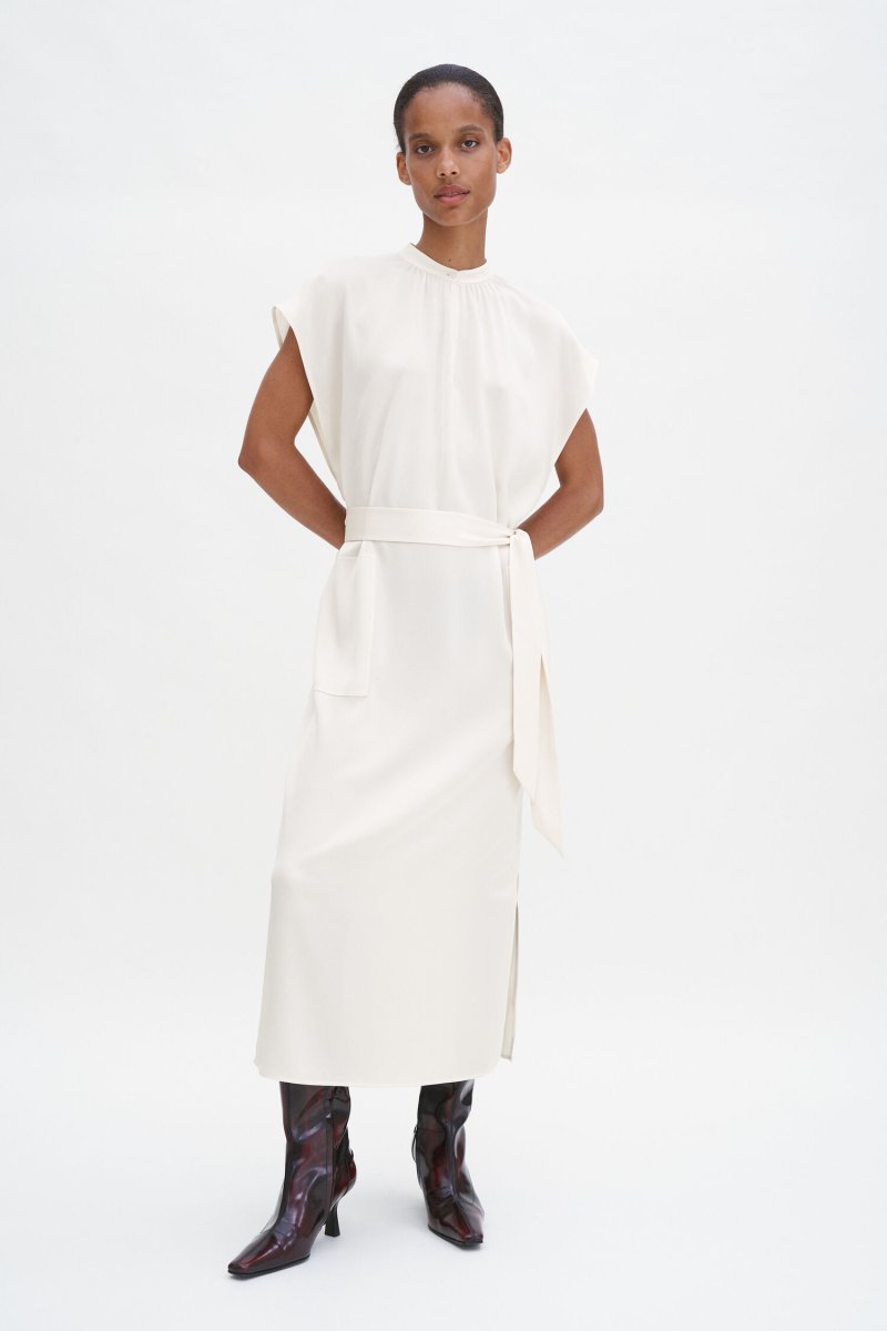 Filippa K – Belted Stand Collar Dress