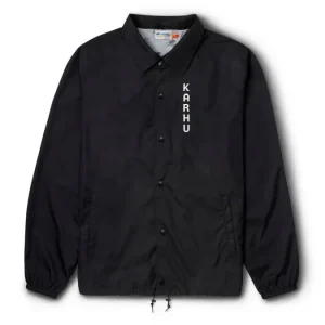 LOGO COACH JACKET - BLACK